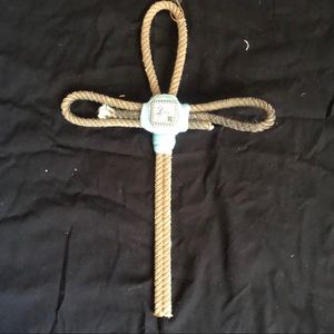 Cowgirl In Twine’d Lariat “Dream Big” Rope Cross